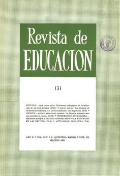 Revista de educación nº 131