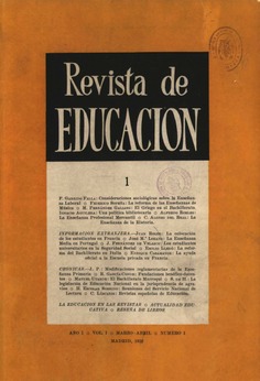 Revista de educación nº 1