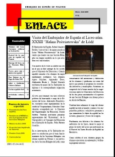 Enlace nº 61. Boletín informativo de la Consejería de Educación en Polonia