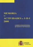 Memoria de actividades de I+D+I 2000. Comisión Interministerial de Ciencia y Tecnología