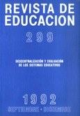 Revista de educación nº 299. Descentralización y evaluación de los sistemas educativos
