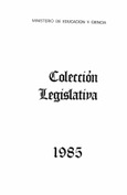 Colección legislativa año 1985