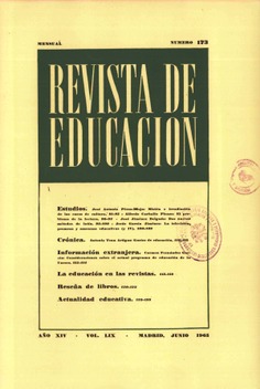 Revista de educación nº 173 Revista de educación nº 173