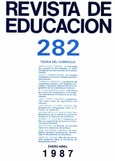 Revista de educación nº 282. Teoría del currículo