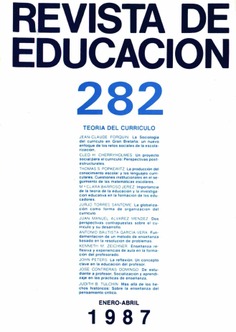 Revista de educación nº 282. Teoría del currículo
