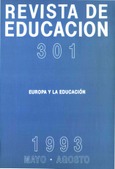 Revista de educación nº 301. Europa y la educación
