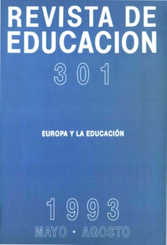 Revista de educación nº 301. Europa y la educación