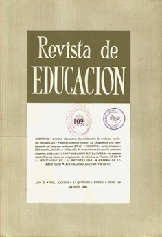 Revista de educación nº 109