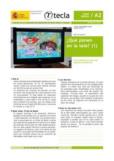 Tecla. Revista de la Consejería de Educación en Reino Unido e Irlanda. 25 febrero 2005 Tecla. Revista de la Consejería de Educación en Reino Unido e Irlanda. 25 febrero 2005