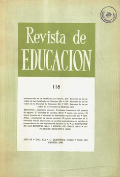 Revista de educación nº 118