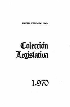 Colección legislativa año 1970
