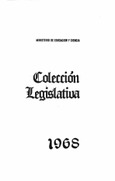 Colección legislativa año 1968