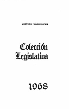 Colección legislativa año 1968