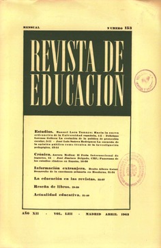 Revista de educación nº 153