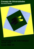 Programas de doctorado. Tercer ciclo. Bienio 1988-90 (volumen II)