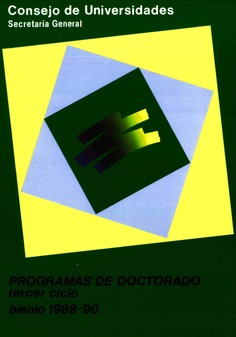 Programas de doctorado. Tercer ciclo. Bienio 1988-90 (volumen II)