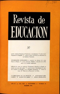 Revista de educación nº 37