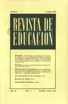 Revista de educación nº 145