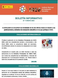 Boletín Informativo INEE Nº.15 mayo 2023