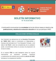 Boletín Informativo INEE Nº. 16 julio 2023