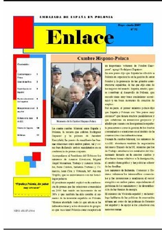 Enlace nº 72. Boletín informativo de la Consejería de Educación en Polonia