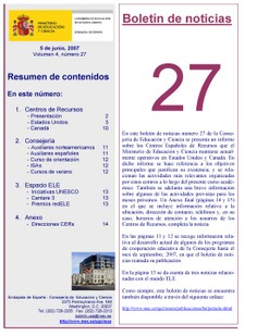Boletín de noticias nº 27