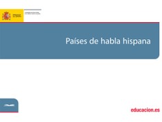 Países de habla hispana Países de habla hispana