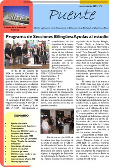 Puente nº 5. Boletín informativo de la Agregaduría de Educación de la Embajada de España en Rusia