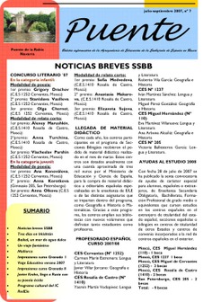 Puente nº 7. Boletín informativo de la Agregaduría de Educación de la Embajada de España en Rusia Puente nº 7. Boletín informativo de la Agregaduría de Educación de la Embajada de España en Rusia