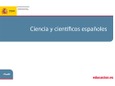 Ciencia y científicos españoles