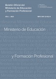 Boletín Oficial del Ministerio de Educación y Formación Profesional año 2019. Actos Administrativos. Números del 1 al 4