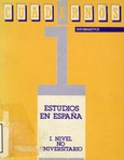 Estudios en España I. Nivel no universitario. Año 1985