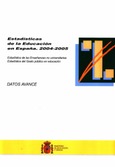 Estadísticas de la educación en España. 2004-2005. Datos avance