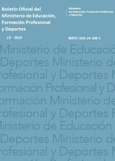 Boletín Oficial del Ministerio de Educación, Formación Profesional y Deportes. Año 2024. Actos Administrativos. Números del 1 al 4