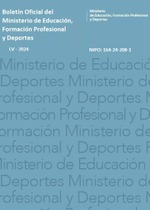Boletín Oficial del Ministerio de Educación, Formación Profesional y Deportes. Año 2024. Actos Administrativos. Números del 1 al 4