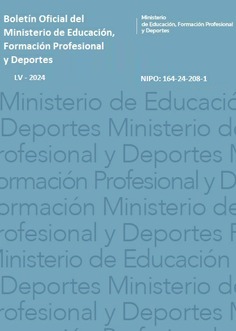 Boletín Oficial del Ministerio de Educación, Formación Profesional y Deportes. Año 2024. Actos Administrativos. Números del 1 al 4