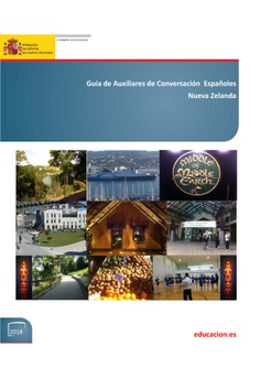 Guía de auxiliares de conversación españoles. Nueva Zelanda Guía de auxiliares de conversación españoles. Nueva Zelanda
