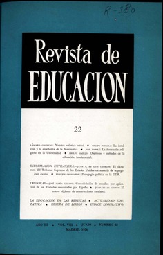 Revista de educación nº 22