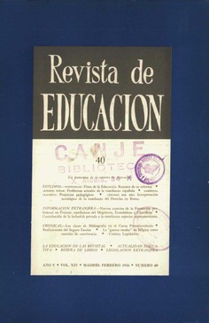 Revista de educación nº 40