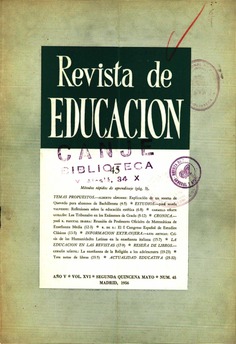 Revista de educación nº 45