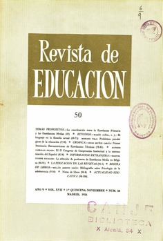 Revista de educación nº 50