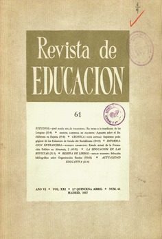 Revista de educación nº 61