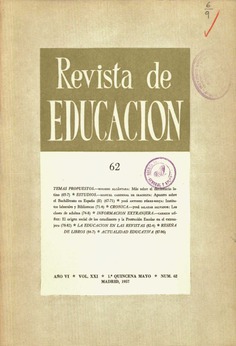 Revista de educación nº 62