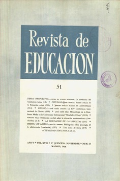 Revista de educación nº 51
