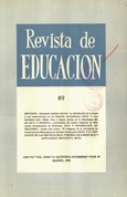 Revista de educación nº 89