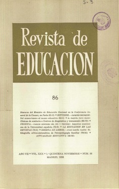 Revista de educación nº 86