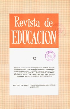 Revista de educación nº 92