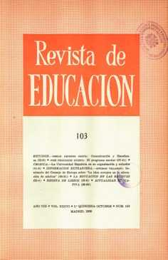 Revista de educación nº 103