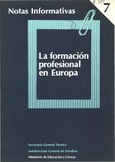 Notas Informativas nº 7. La formación profesional en Europa