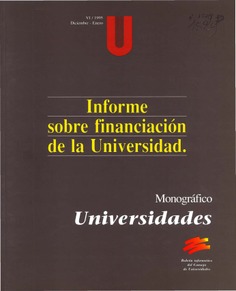 Universidades nº 6 diciembre-enero 1995. Monográfico. Boletín informativo del Consejo de Universidades
